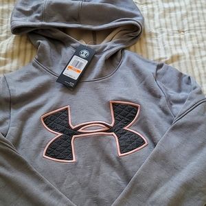 Grey/blue with pink under armor logo